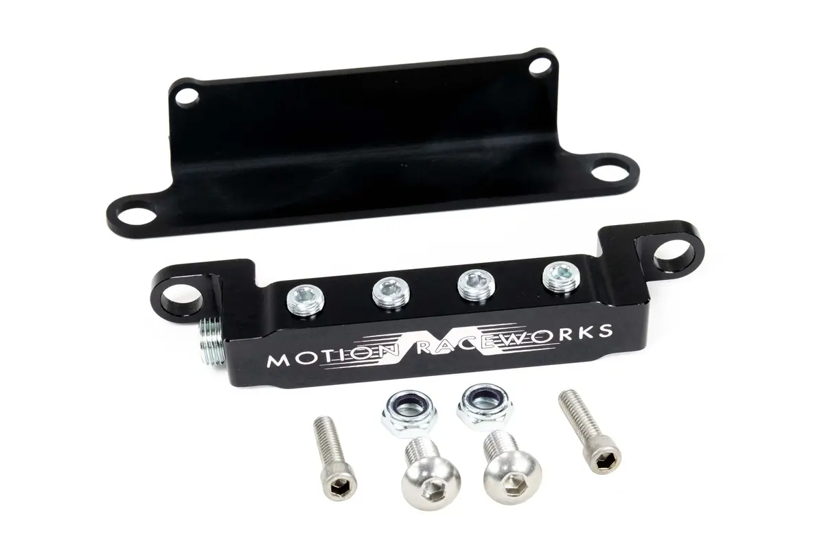 Ls1 Vacuum/Boost Billet Aluminum Distribution Block W/ Holley Hi-Ram Bracket 10-10024-1 1
