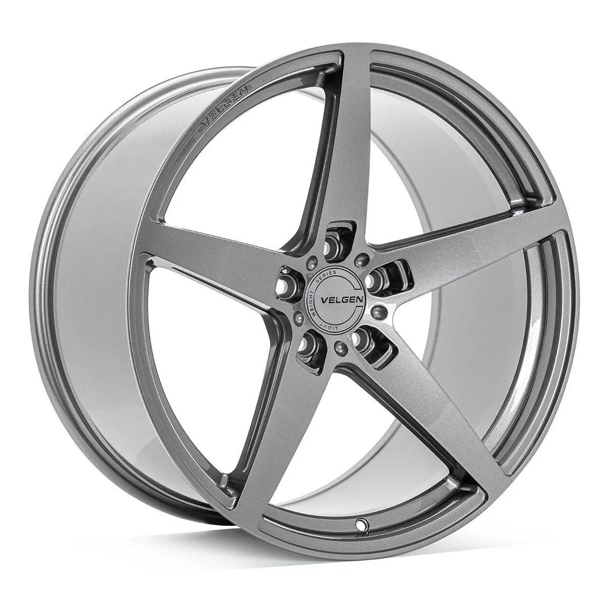 2017+ Tesla Model 3 Velgen Classic5 V2 Wheel Set (Set Of 4) - Gloss Gunmetal - 20X9.5/20X10.5 2