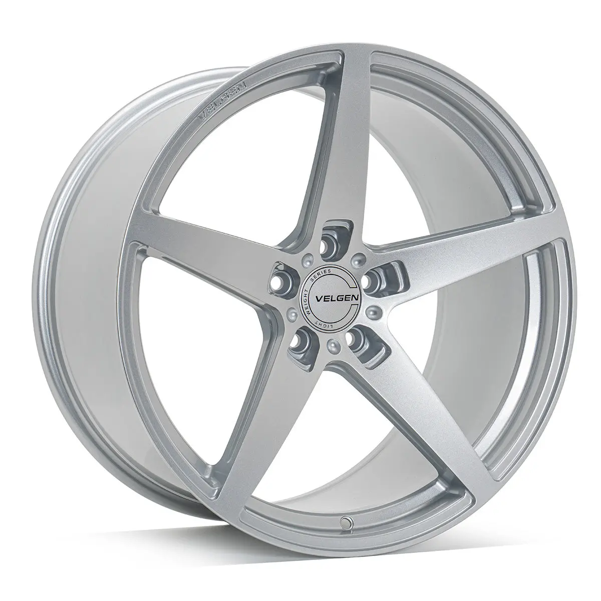 2015-2024 Ford Mustang Velgen Classic5 V2 Wheel Set (Set Of 4) - Gloss Silver - 20X10/20X11 2