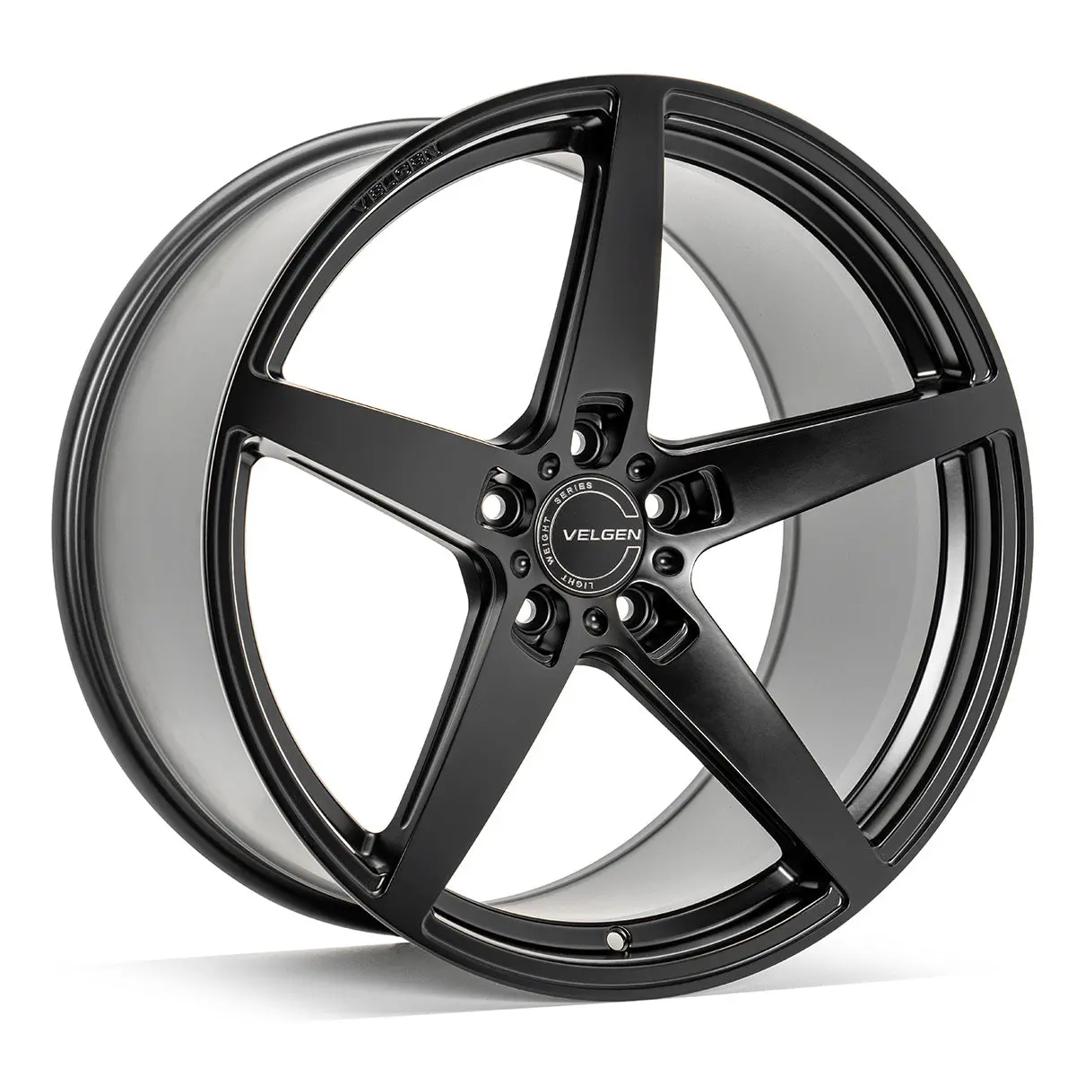 2016+ Lexus Gs 350 Velgen Classic5 V2 Wheel Set (Set Of 4) - Satin Black - 20X9.5/20X10.5 2