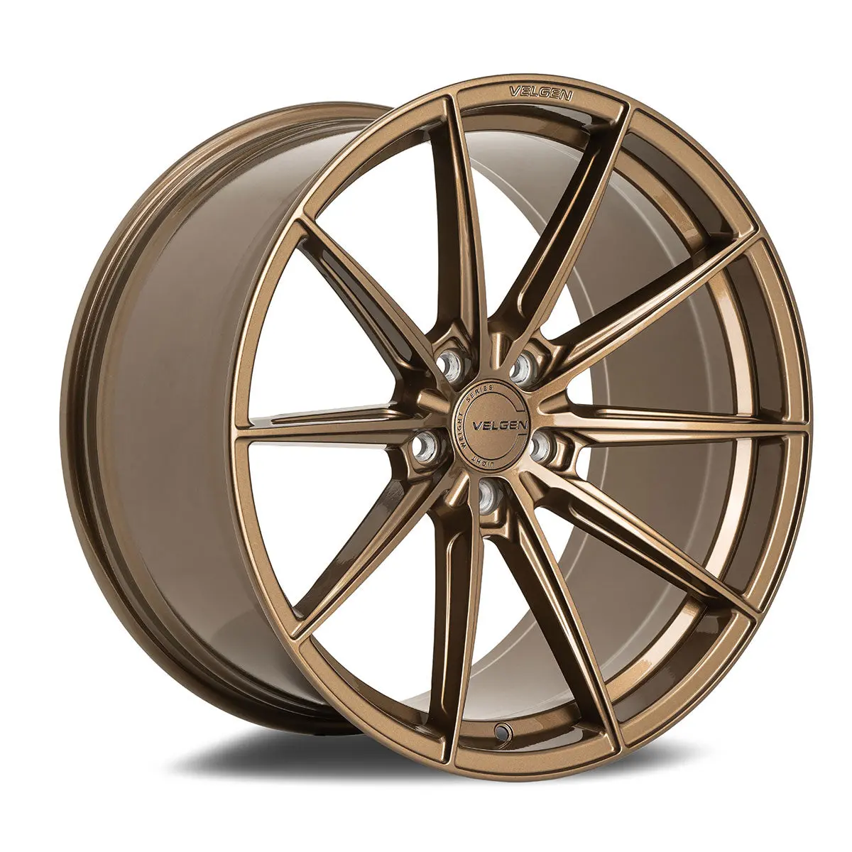 2017+ Tesla Model 3 Velgen Vf10 Wheel Set (Set Of 4) - Gloss Bronze - 20X9.5/20X10.5 2