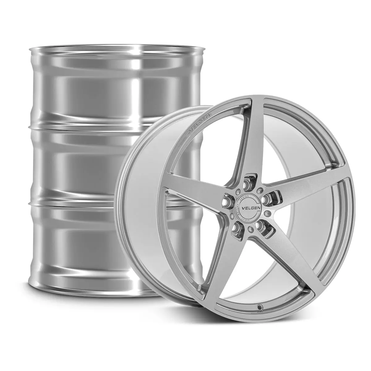 2019+ Lexus Is 350 Velgen Classic5 V2 Wheel Set (Set Of 4) - Gloss Silver - 20X9.5/20X10.5 1