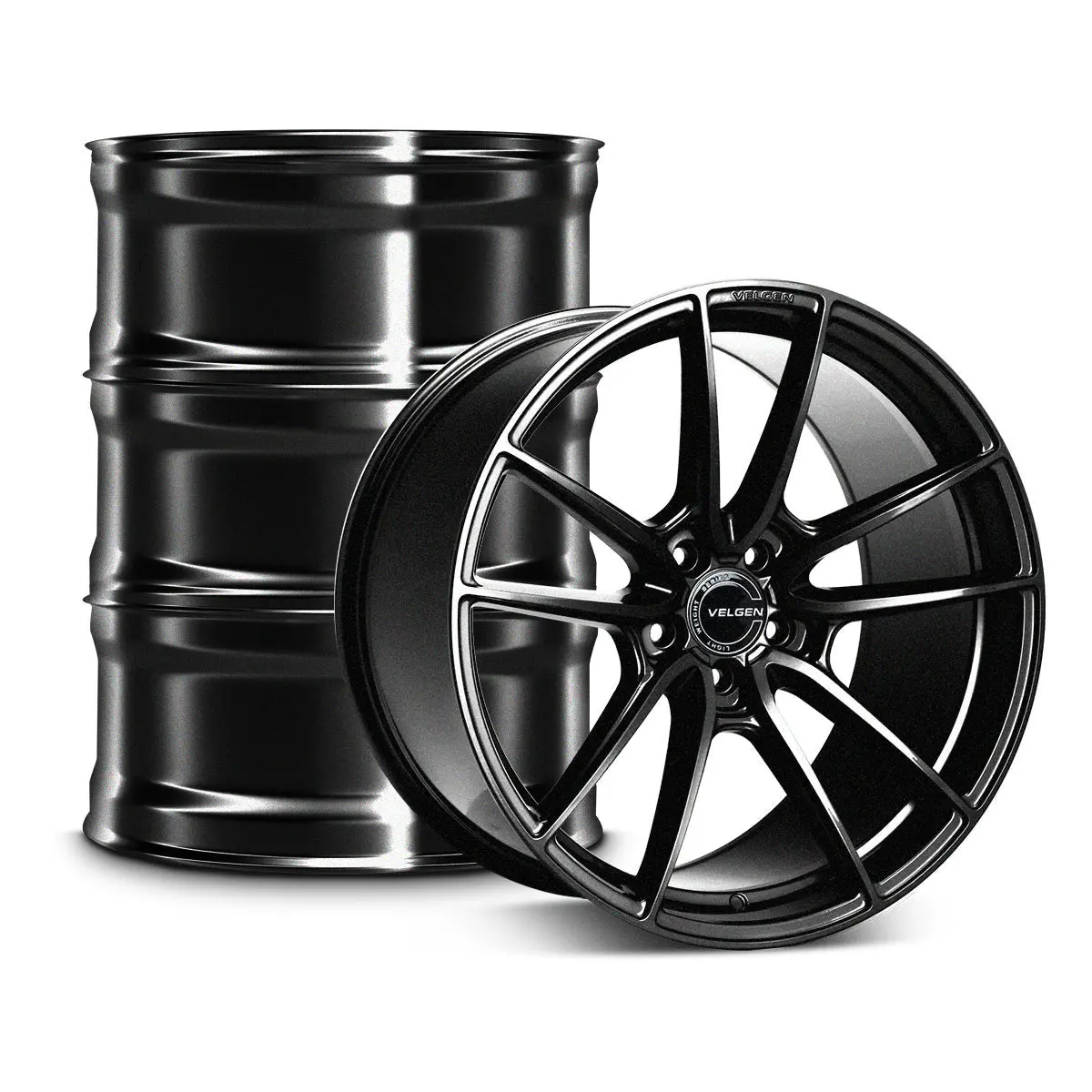 2017+ Tesla Model Y Velgen Vf5 Wheel Set (Set Of 4) - Gloss Black - 19X9.5/19X10.5 1
