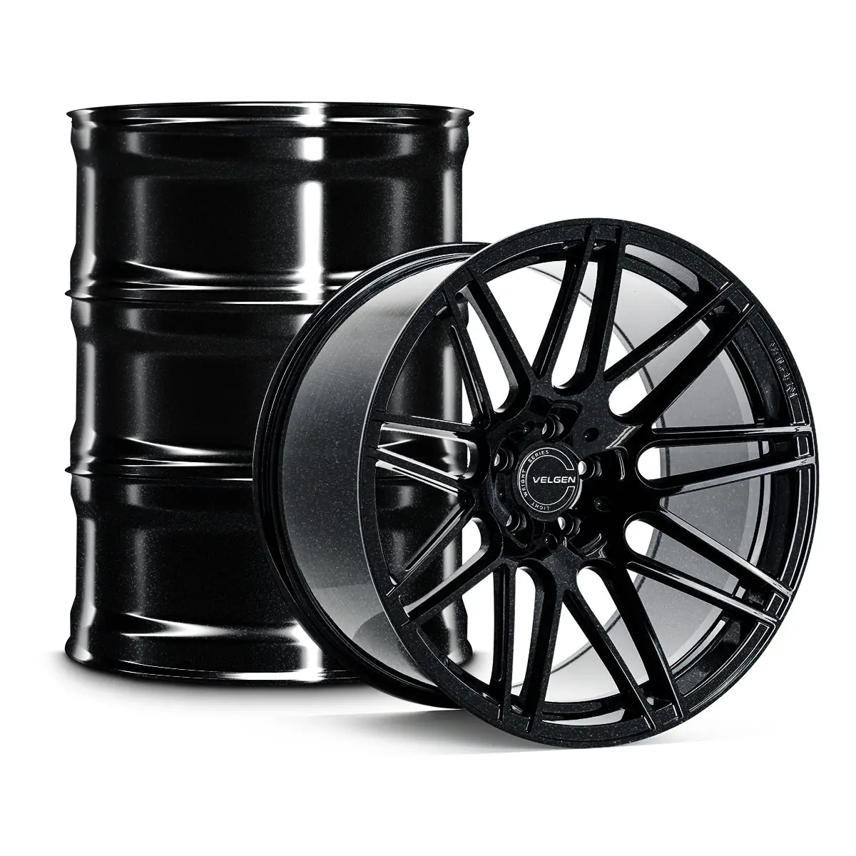2016-2022 Chevrolet Camaro Velgen Vf9 Wheel Set (Set Of 4) - Gloss Black Sparkle - 20X10/20X11 1