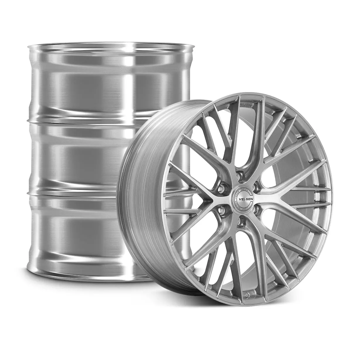 2021+ Ford F-150 Velgen Vff-12 Wheel Set (Set Of 4) - Brushed Clear - 22X10 1