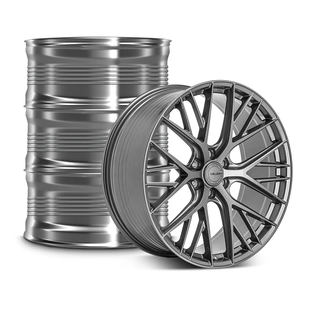2021+ Ford F-150 Velgen Vff-12 Wheel Set (Set Of 4) - Gloss Gunmetal - 22X10 1
