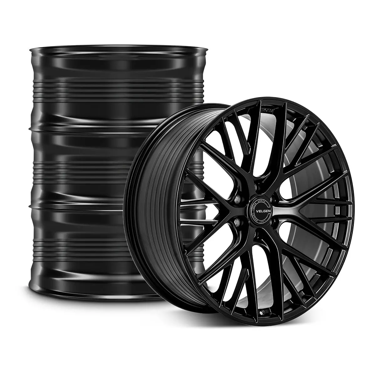 2021+ Ford F-150 Velgen Vff-12 Wheel Set (Set Of 4) - Satin Black - 24X10 1
