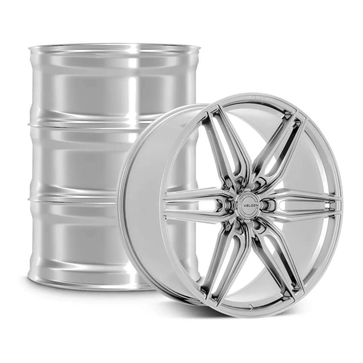 2022+ Jeep Wagoneer Velgen Vff-6 Wheel Set (Set Of 4) - Gloss Silver - 24X10 1