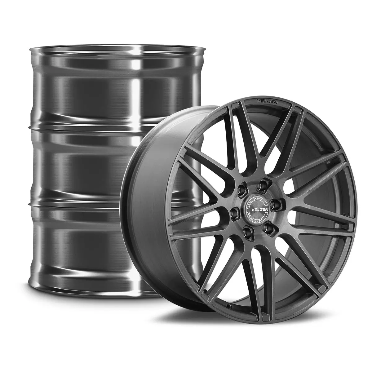 2021+ Cadillac Escalade Velgen Vff-9 Wheel Set (Set Of 4) - Brushed Titanium - 24X10 1