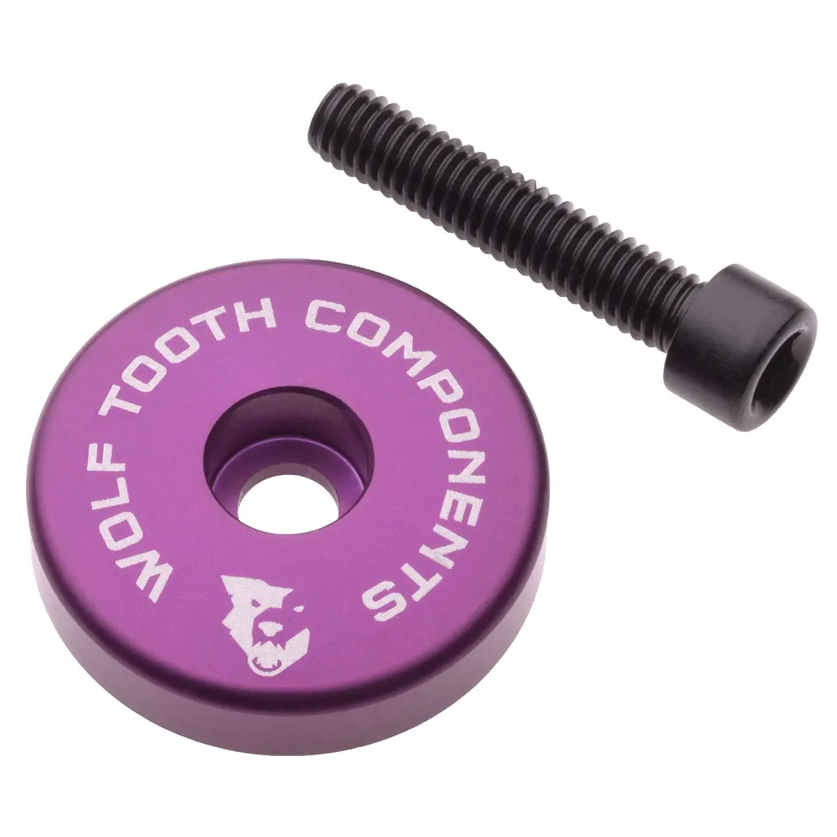 Ultralight Stem Cap With Integrated Spacer - Purple 1