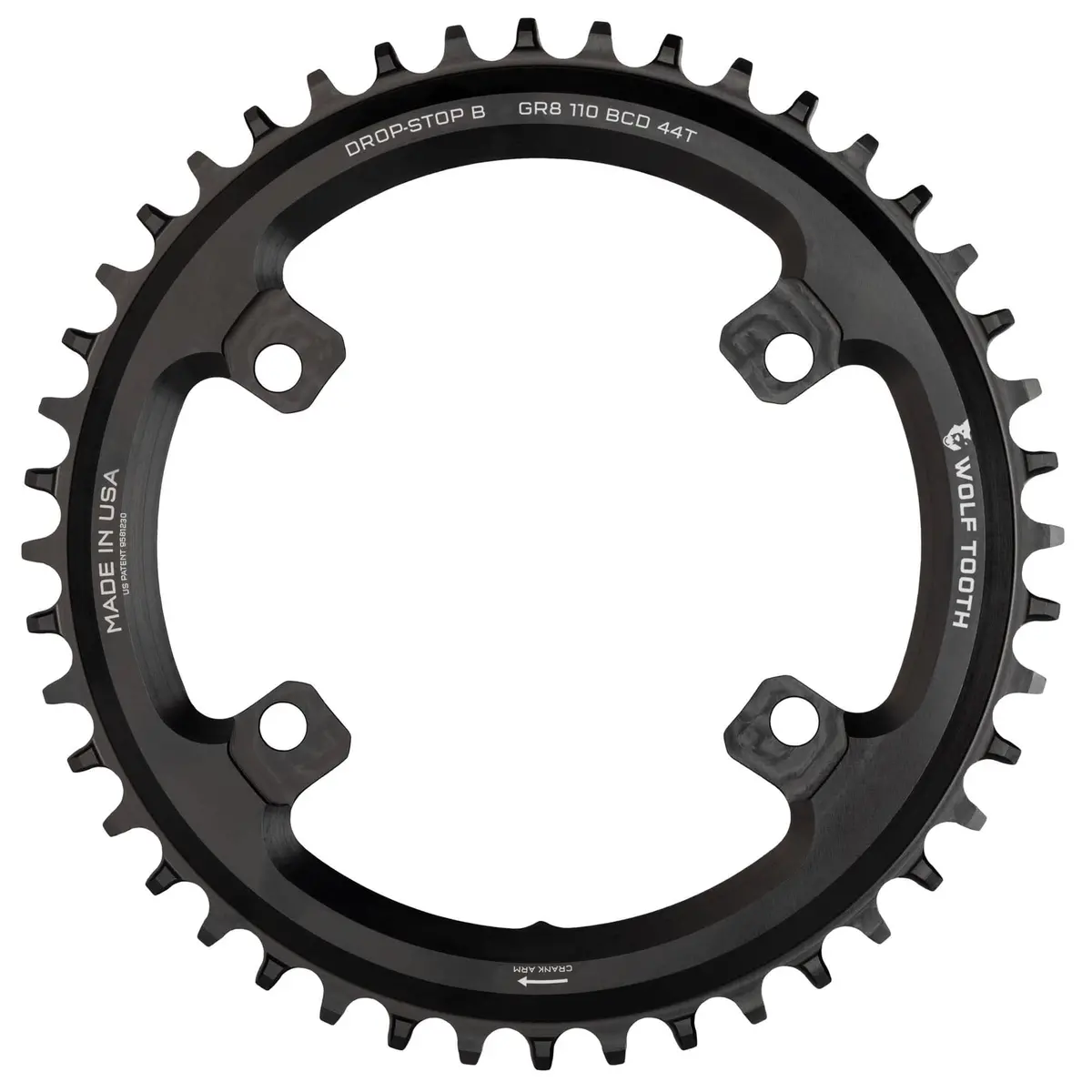 110 Bcd Asymmetric 4-Bolt Chainrings For Shimano Grx Cranks 5