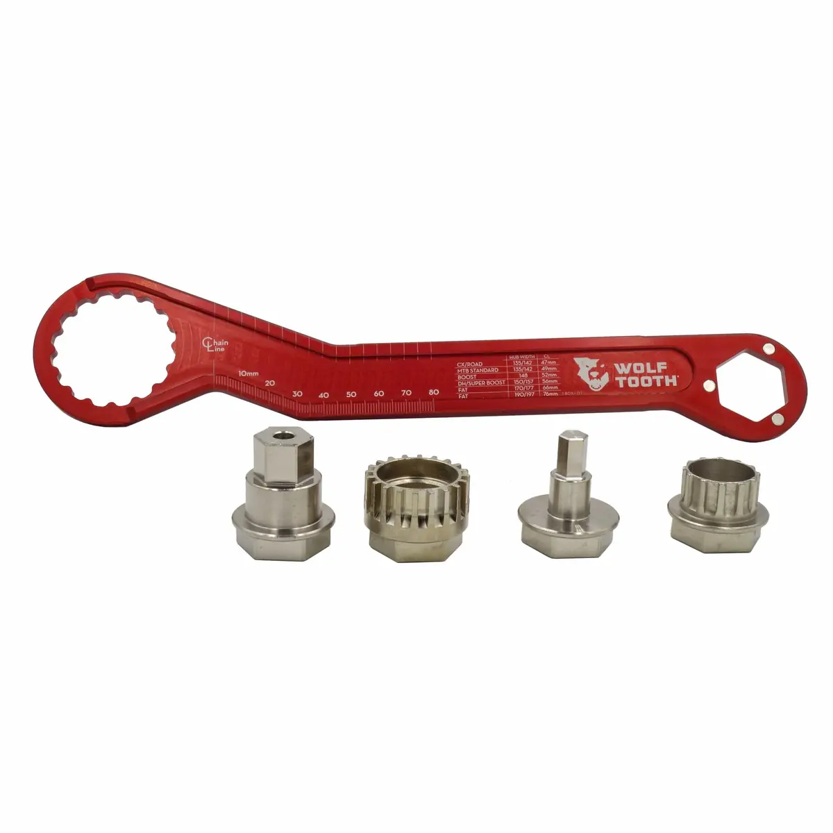 Pack Wrench And Inserts Kit - Ultralight Bb Wrench And 1-Inch Hex Inserts 1