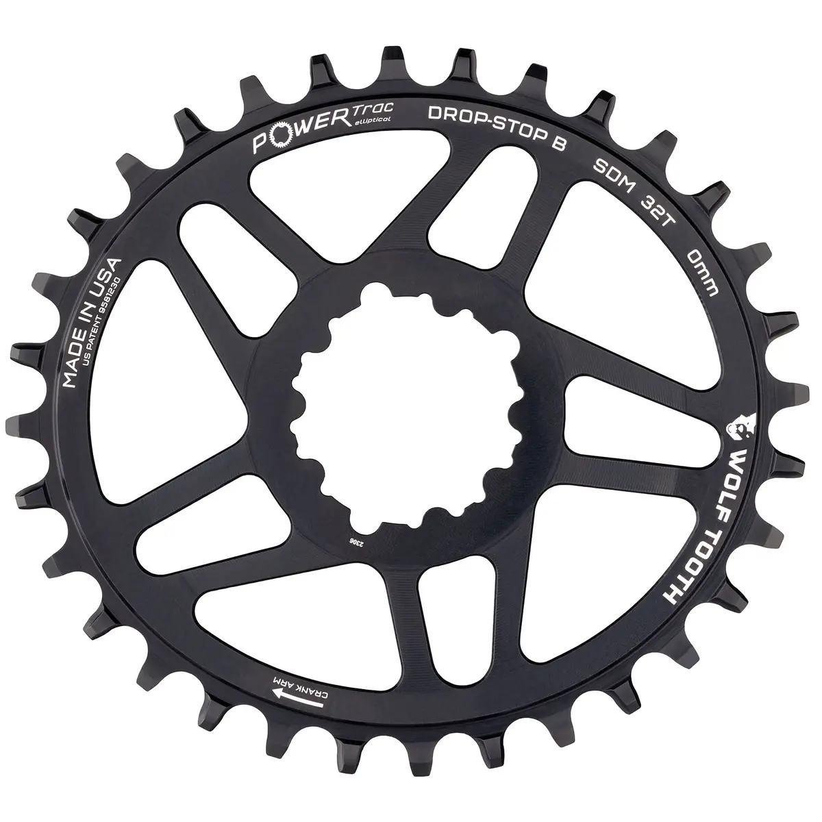 Oval Direct Mount Drop-Stop A Chainrings For Sram 3-Bolt Mountain Cranks 1