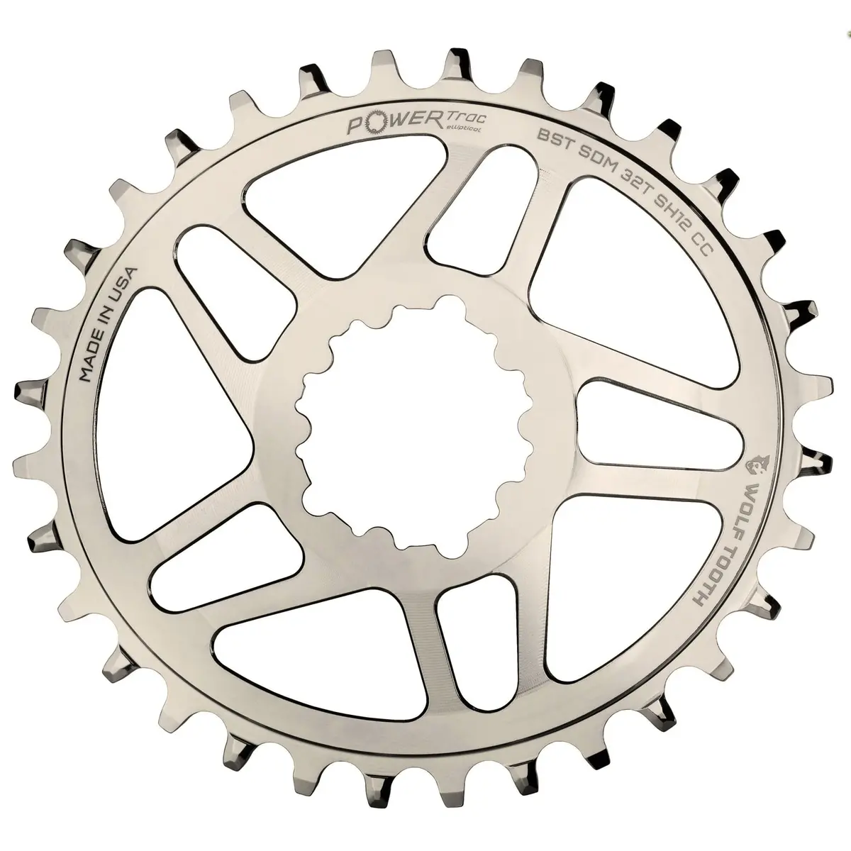 Oval Direct Mount Chainrings For Cane Creek And Sram 3-Bolt Cranks For Shimano 12Spd Hyperglide+ Chain 1
