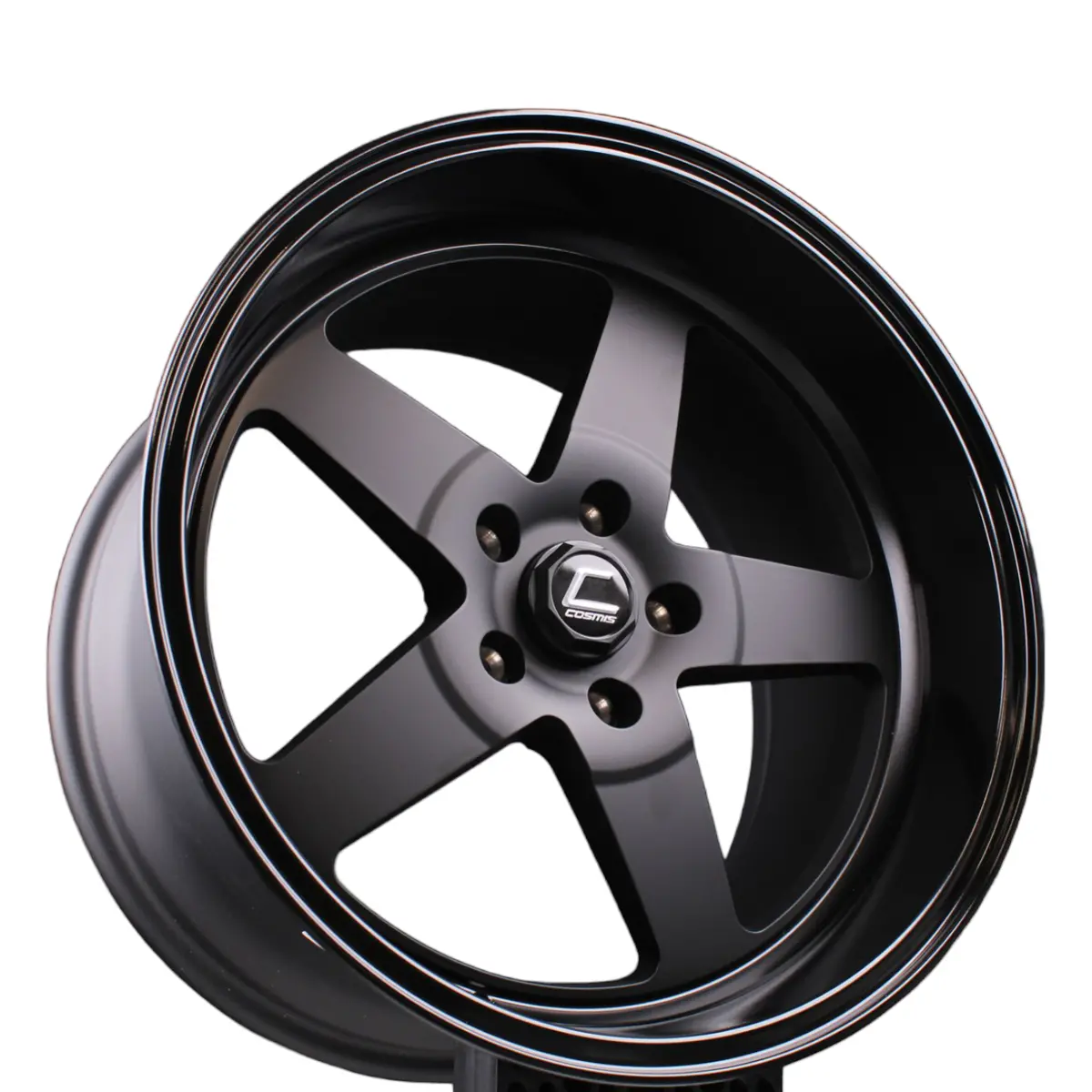 Xt-005R Flat Black | Gloss Lip | 18X10 +20 5X114.3 1