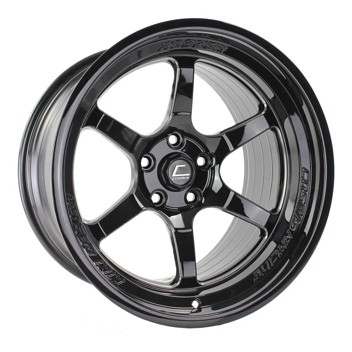 Xt-006R | Gloss Black | Polished Spokes | 18X11 +8 5X114.3 1