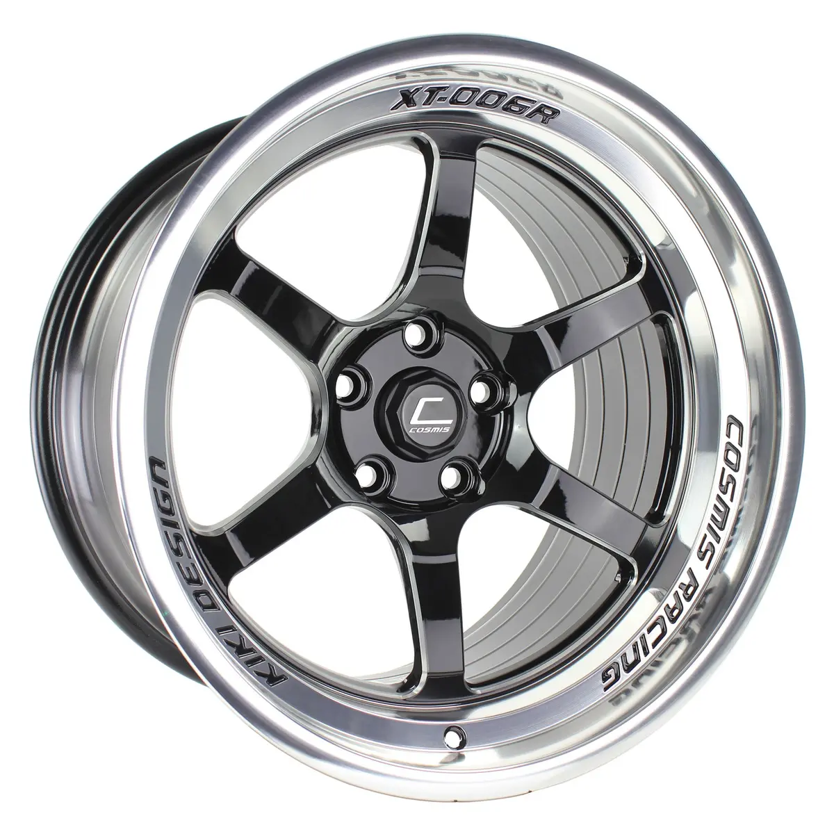 Xt-006R | Gloss Black | Polished Lip |  18X11 +8 5X114.3 1