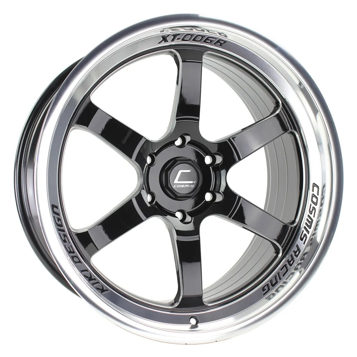 Xt-006R | Gloss Black | Polished Lip | 20X9.5 +10Mm 6X139.7 (6X5.5) 2