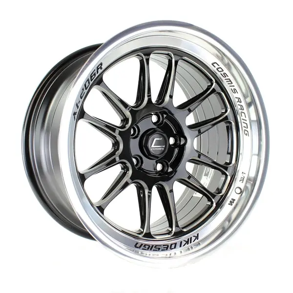 Xt-206R | Gloss Black | Polished Lip | Milled Spokes | 18X9.5 +10 5X114.3 1