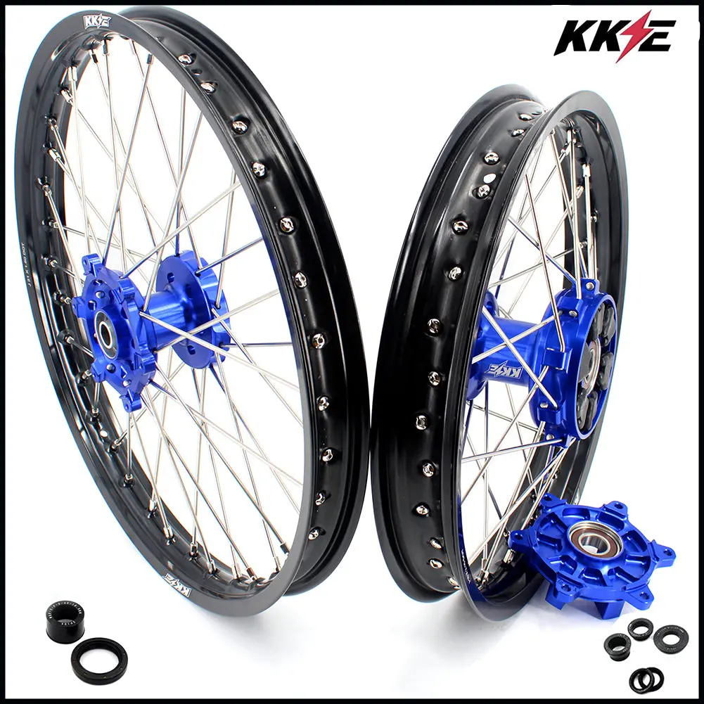 Kke 21 & 18 Cush Drive Rims For Yamaha Wr250f 2001-2018 Wr450f 2003-2018 1