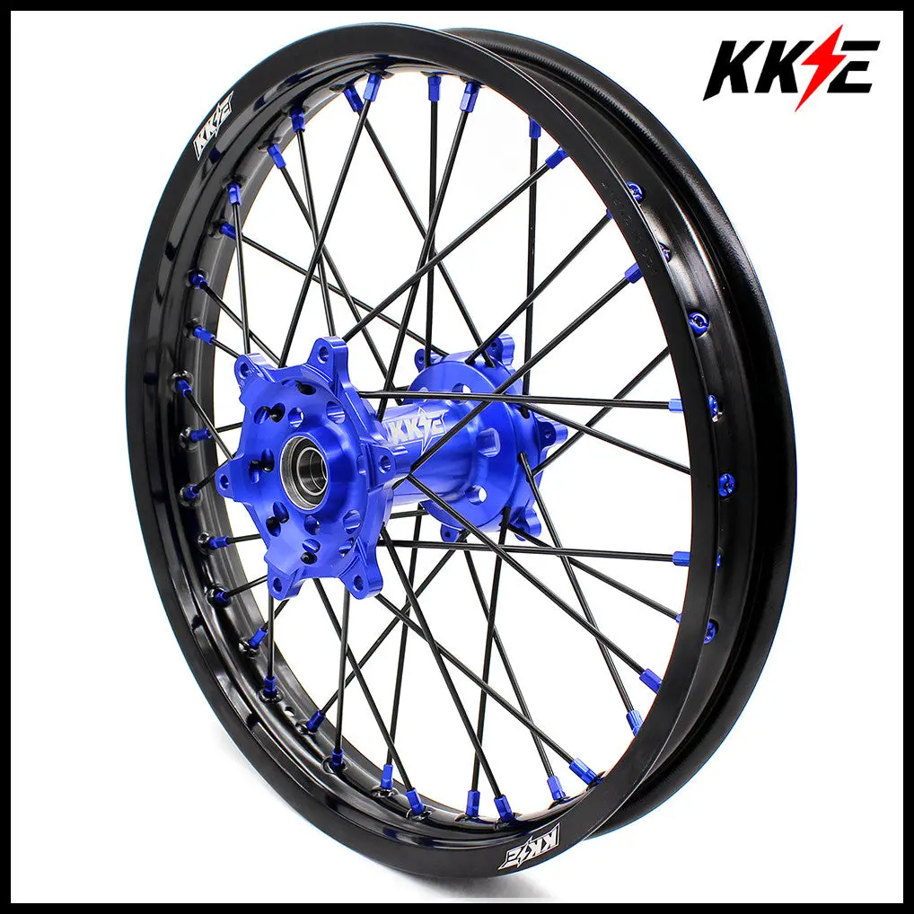 Kke 2.15*19" Rear Wheel Rim For Yamaha Yz125 Yz250 Yz250f Yz450f Black Spokes 1
