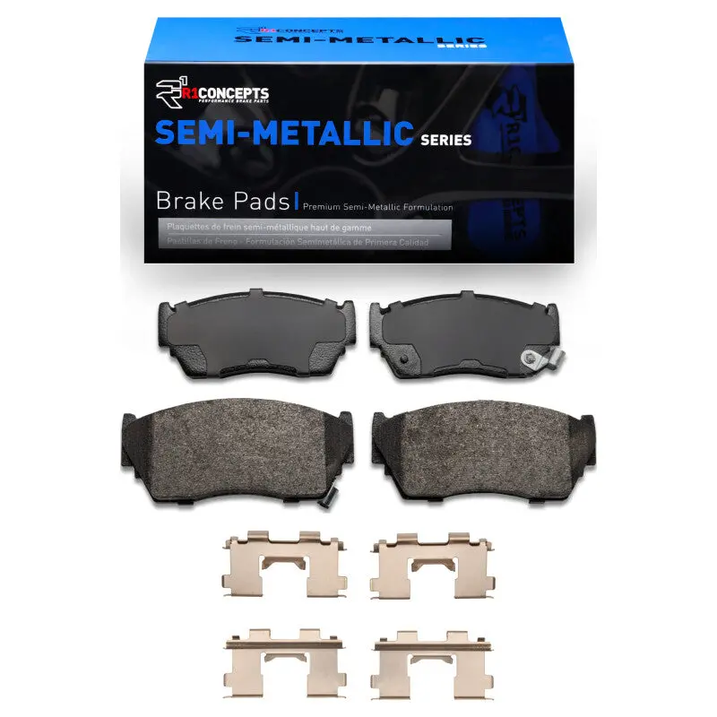 R1 91-17 Nissan Sentra Front Semi Met Pads & Hardware Kit 1