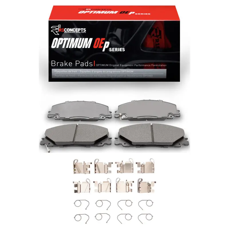 R1 2023-2026 Honda Pilot Front R1 Optimum Oe Pads & Hardware Kit 1