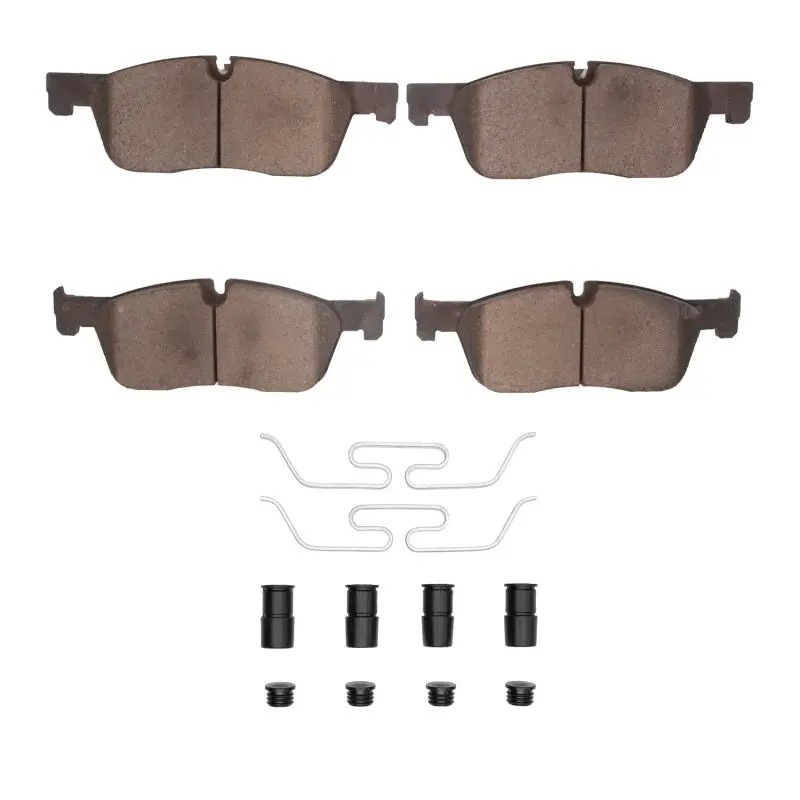 R1 15-19 Jaguar E-Pace Front Euro Ceramic Pads & Hardware Kit 1