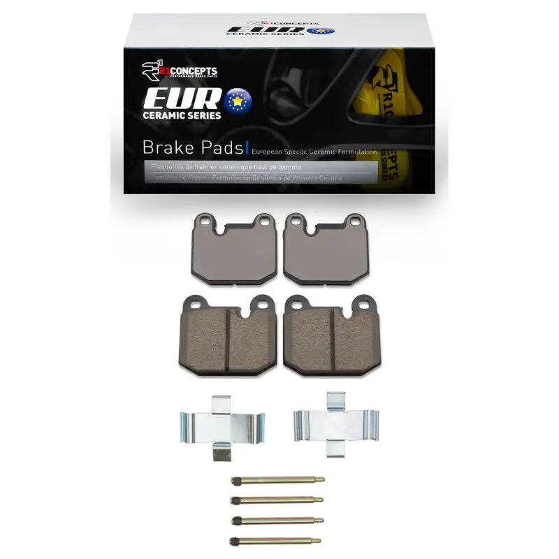 R1 76-77 Bmw 320I (Usa/Canada) Front Euro Ceramic Pads & Hardware Kit 1