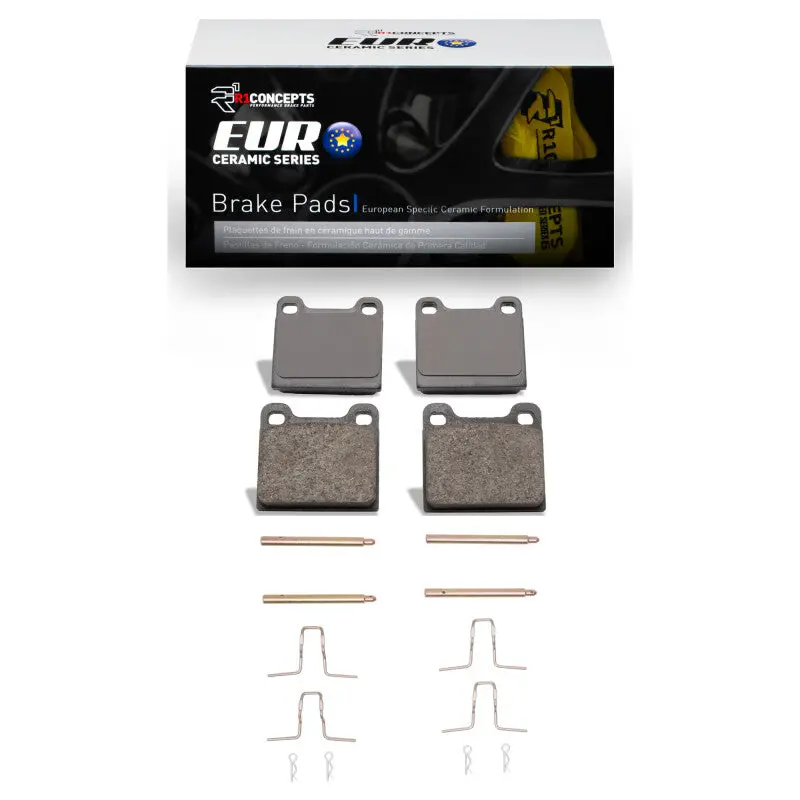 R1 67-91 Mercedes-Benz 230S Rear Euro Ceramic Pads & Hardware Kit 1