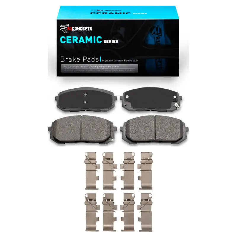 R1 20-25 Hyundai Sonata Front Ceramic Pads & Hardware Kit 1