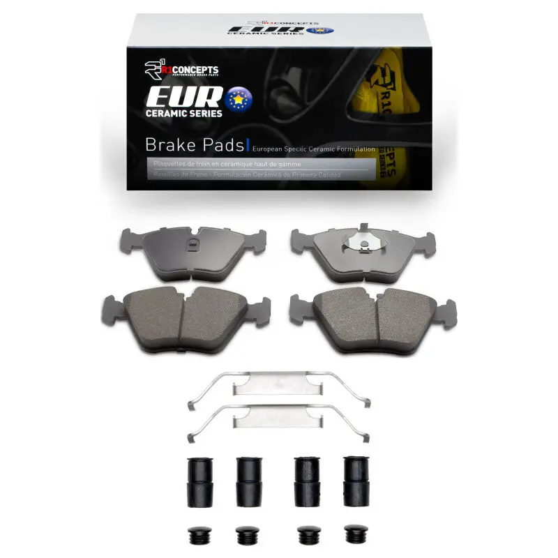 R1 87-05 Bmw M3 Front Euro Ceramic Pads & Hardware Kit 1