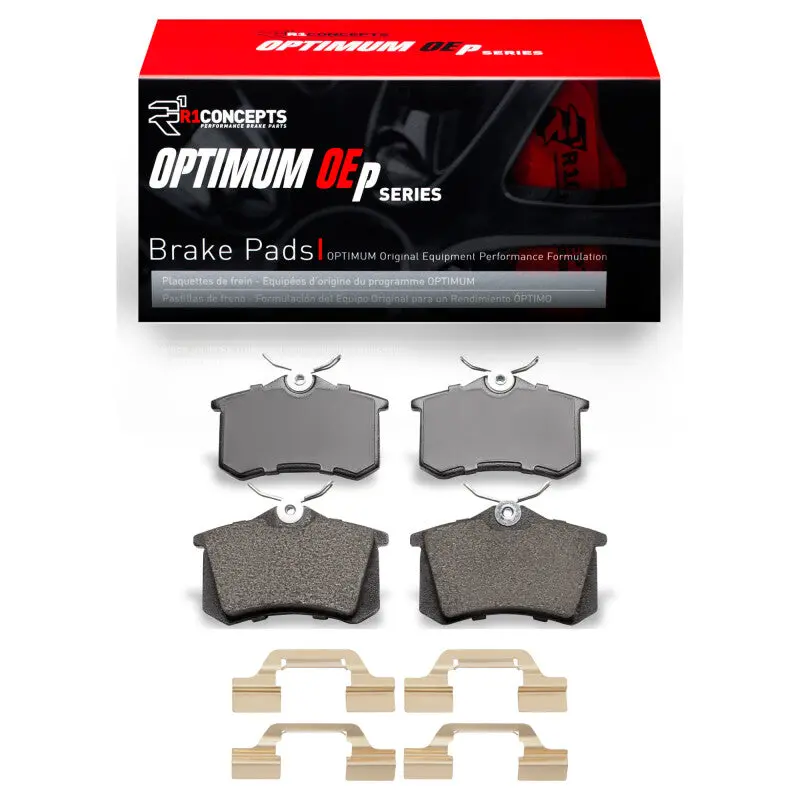R1 04-05 Volkswagen Jetta Sedan Rear Optimum Oe Pads & Hardware Kit 1