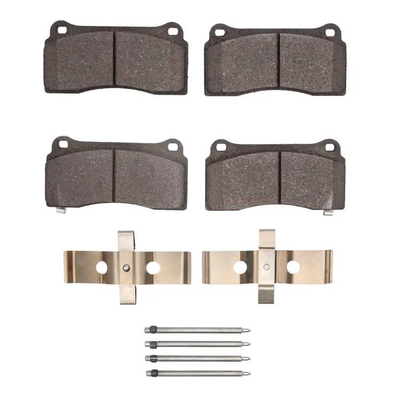 R1 03-17 Dodge Viper Front/Rear Semi Met Pads & Hardware Kit 1