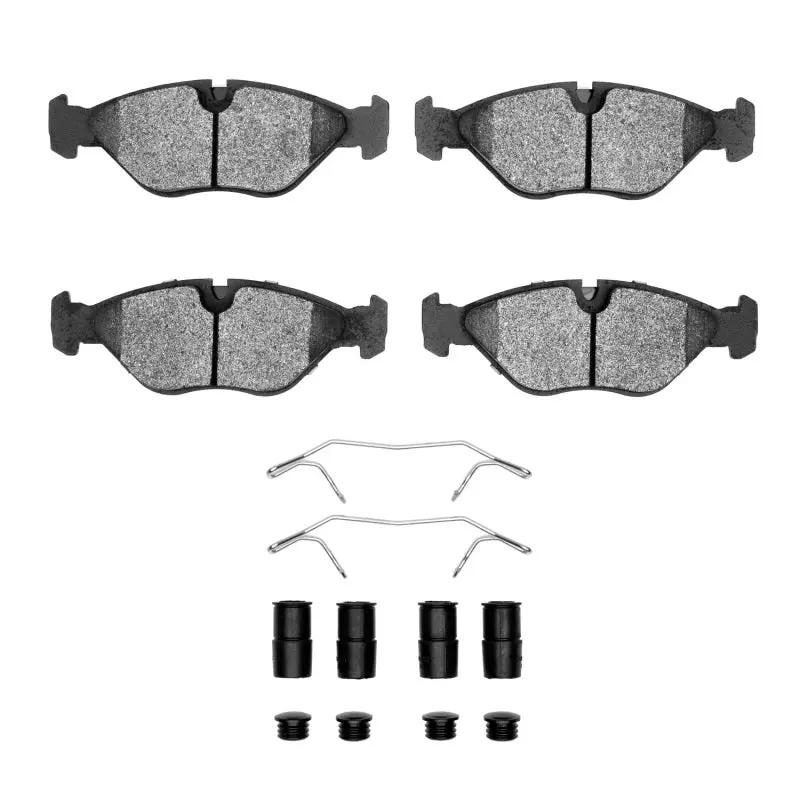 R1 88-98 Saab 9000 Front Semi Met Pads & Hardware Kit 1