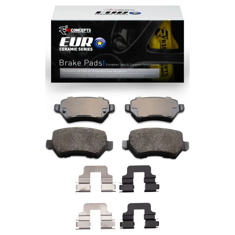 R1 02-08 Saturn Astra Rear Euro Ceramic Brake Pads And Hardware Kit 1