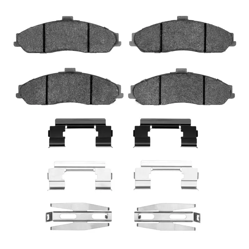 R1 97-13 Chevrolet Corvette Front Semi Met Pads & Hardware Kit 1