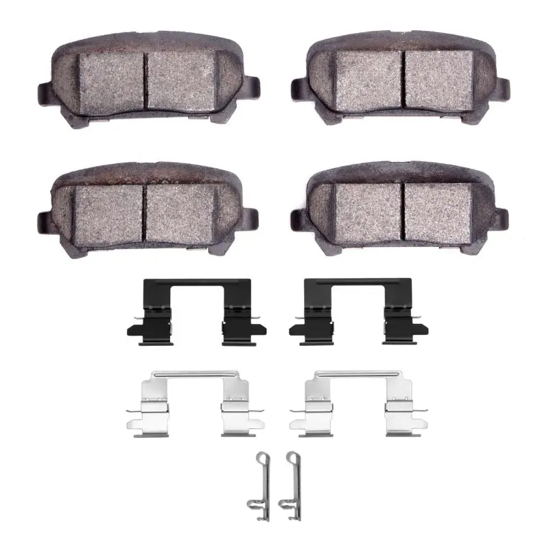 R1 15-20 Chevrolet Colorado Rear Ceramic Brake Pads & Hardware Kit 1
