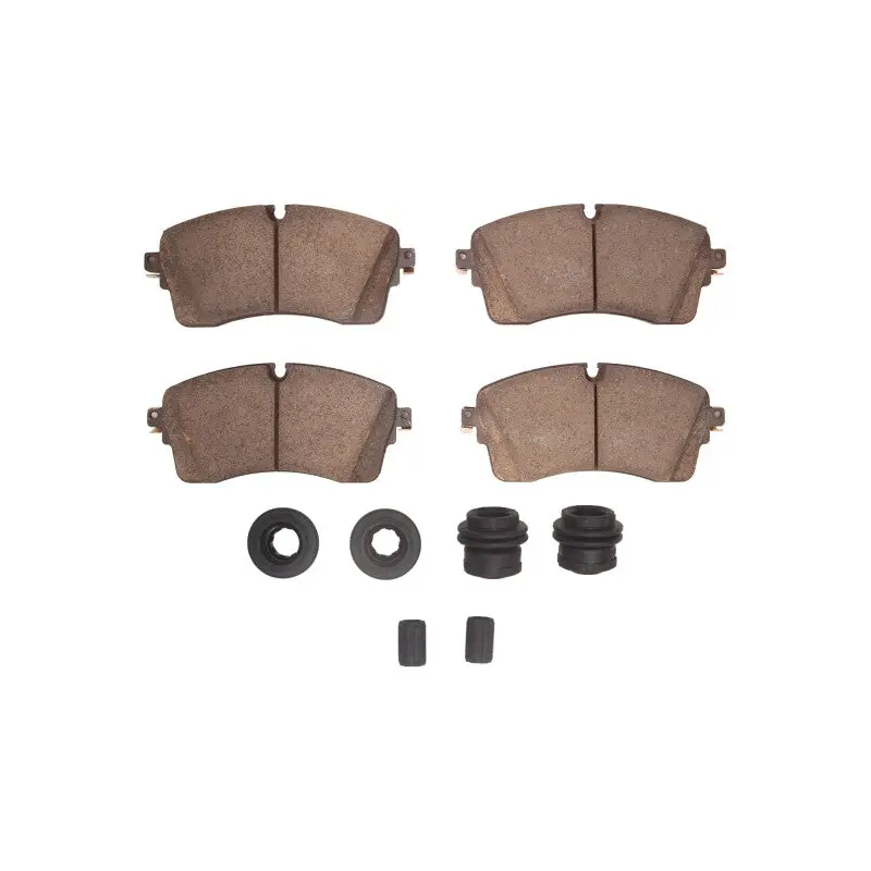R1 18-25 Jaguar E-Pace Front Euro Ceramic Pads & Hardware Kit 1