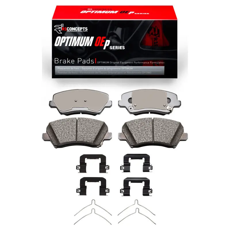 R1 2016-2021 Hyundai Veloster Front R1 Optimum Oe Pads & Hardware Kit 1