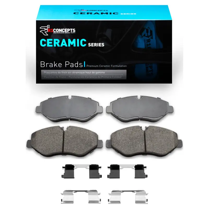 R1 07-23 Dodge Sprinter 2500 Front Ceramic Pads & Hardware Kit 1
