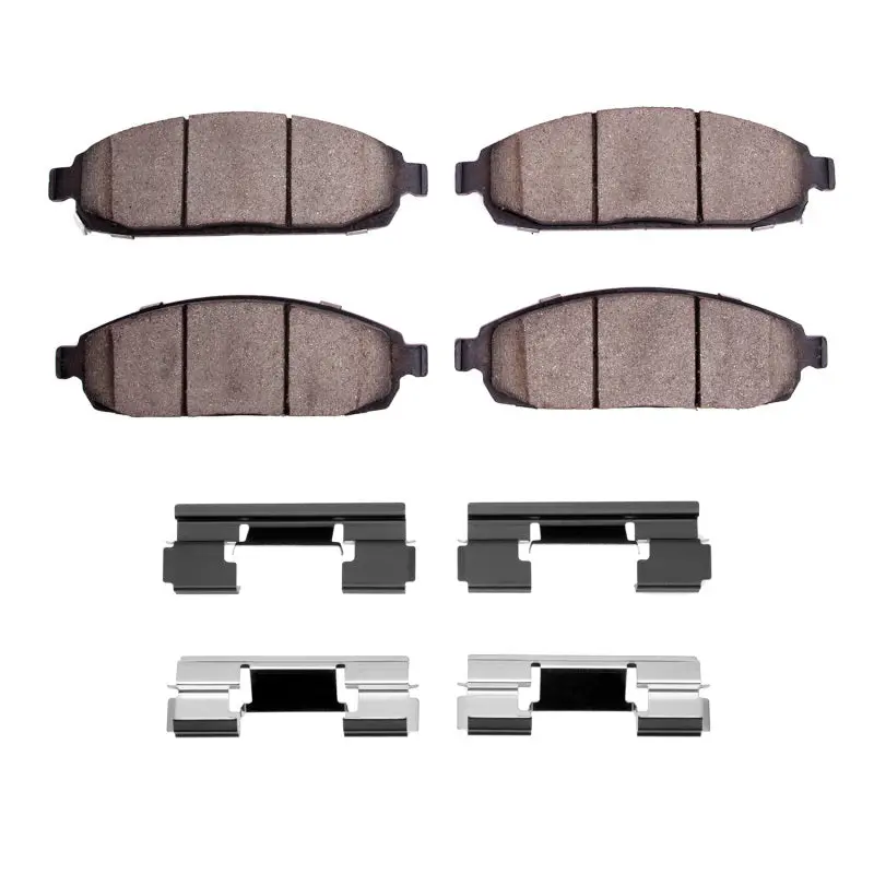 R1 2005-2010 Jeep Grand Cherokee Front Performance Off-Road/Tow Brake Pads & Hardware Kit 1