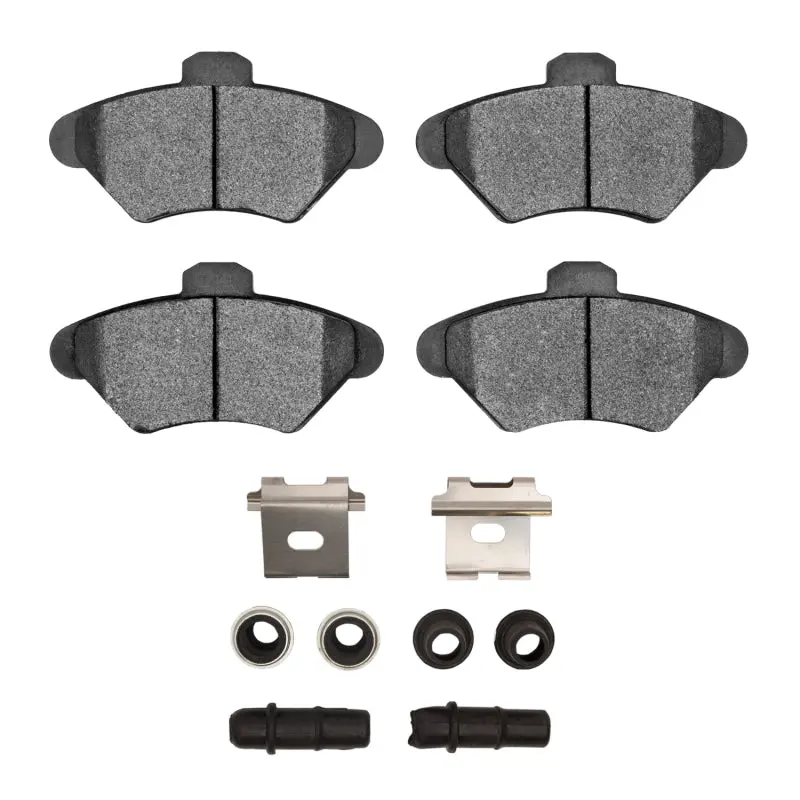 R1 93-98 Mercury Cougar Front Euro Ceramic Brake Pads And Hardware Kit 1