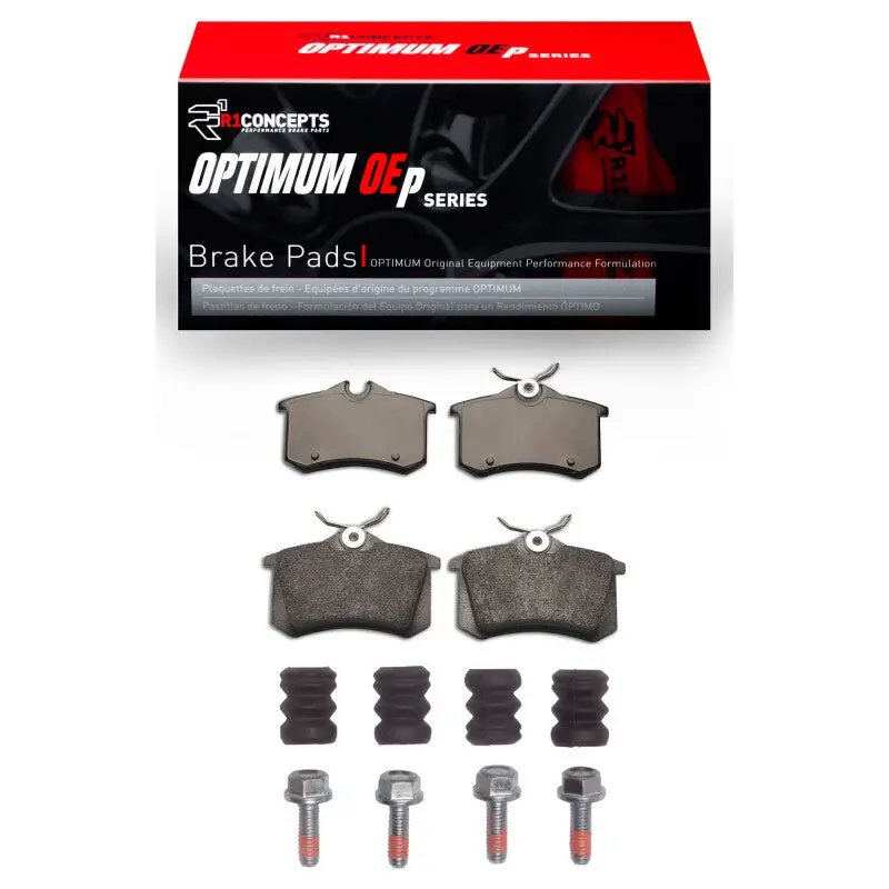 R1 85-13 Audi A3 Rear Optimum Oe Pads & Hardware Kit 1