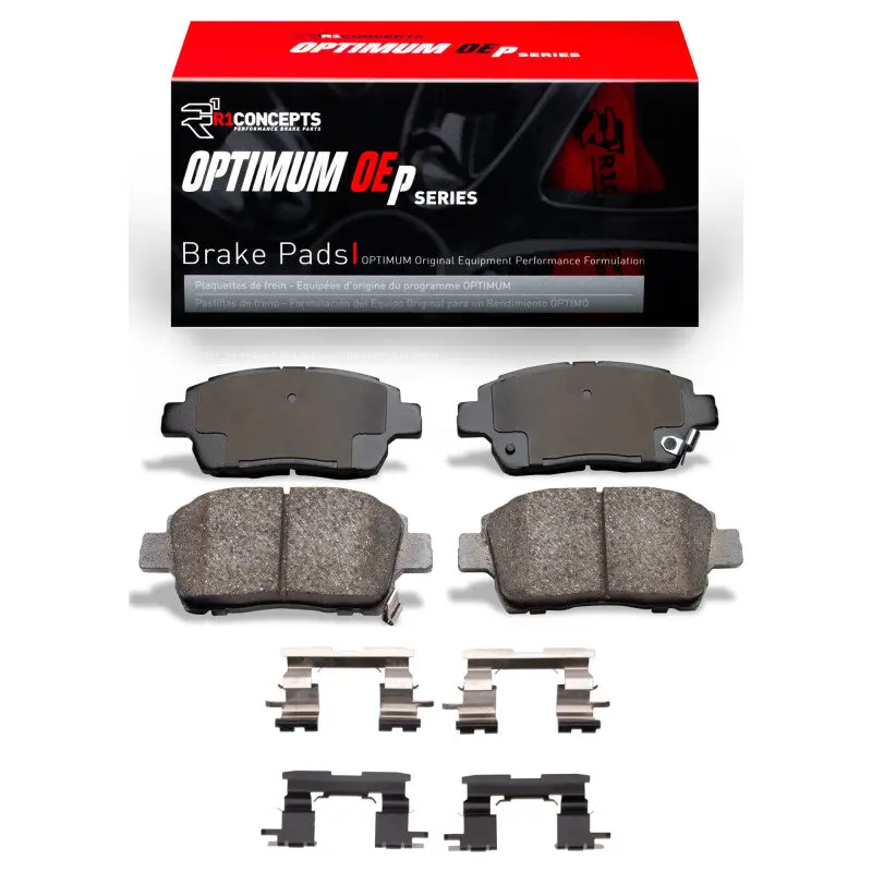 R1 00-00 Toyota Celica Front Optimum Oe Pads & Hardware Kit 1