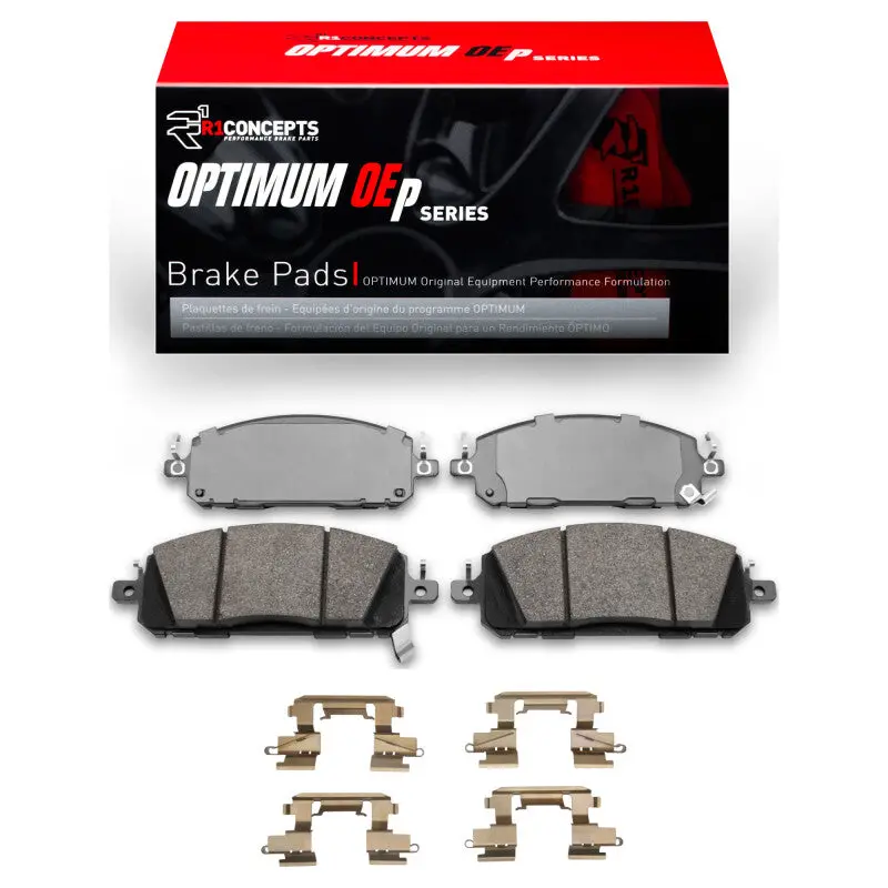 R1 2021-2025 Infiniti Qx60 Front R1 Optimum Oe Pads & Hardware Kit 1