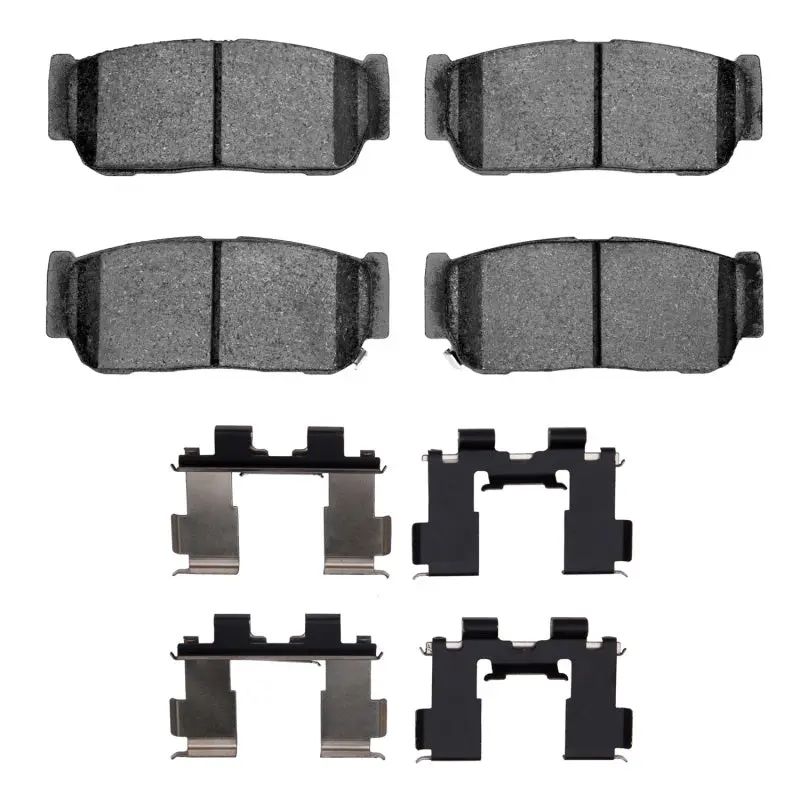 R1 03-09 Kia Sorento Rear Semi Met Pads & Hardware Kit 1