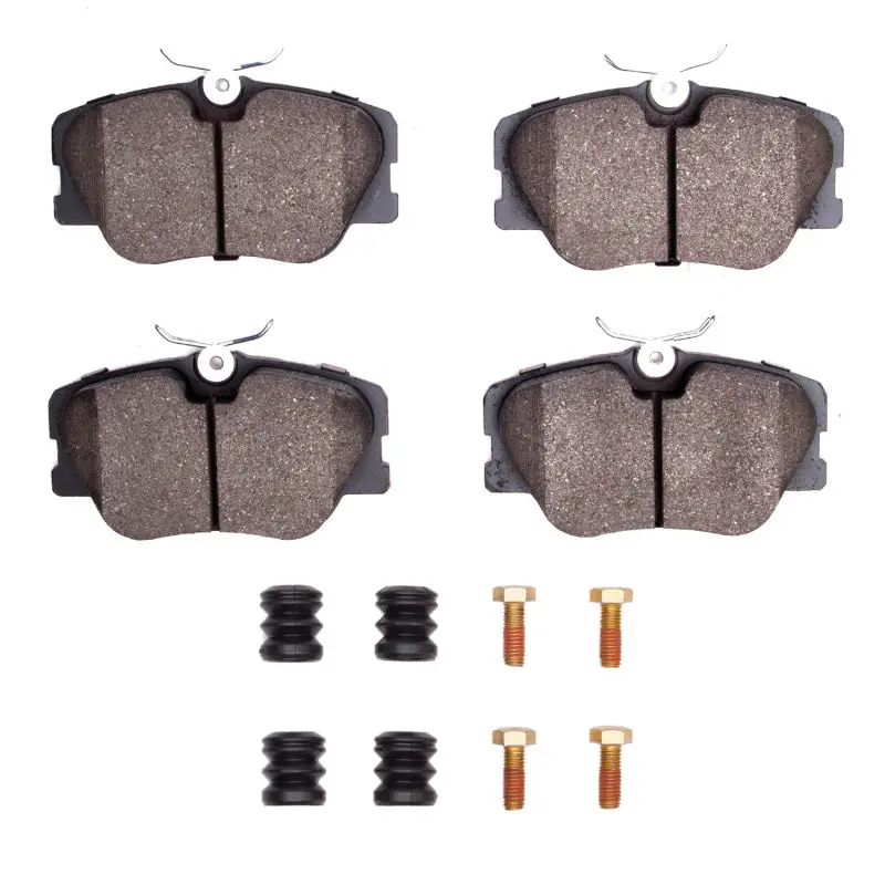 R1 84-95 Mercedes-Benz 300E Front Euro Ceramic Brake Pads And Hardware Kit 1