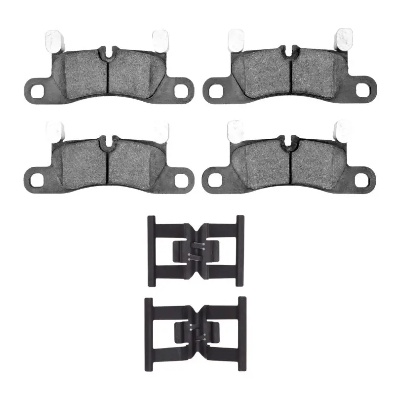 R1 11-18 Porsche Cayenne Rear Semi Met Pads & Hardware Kit 1