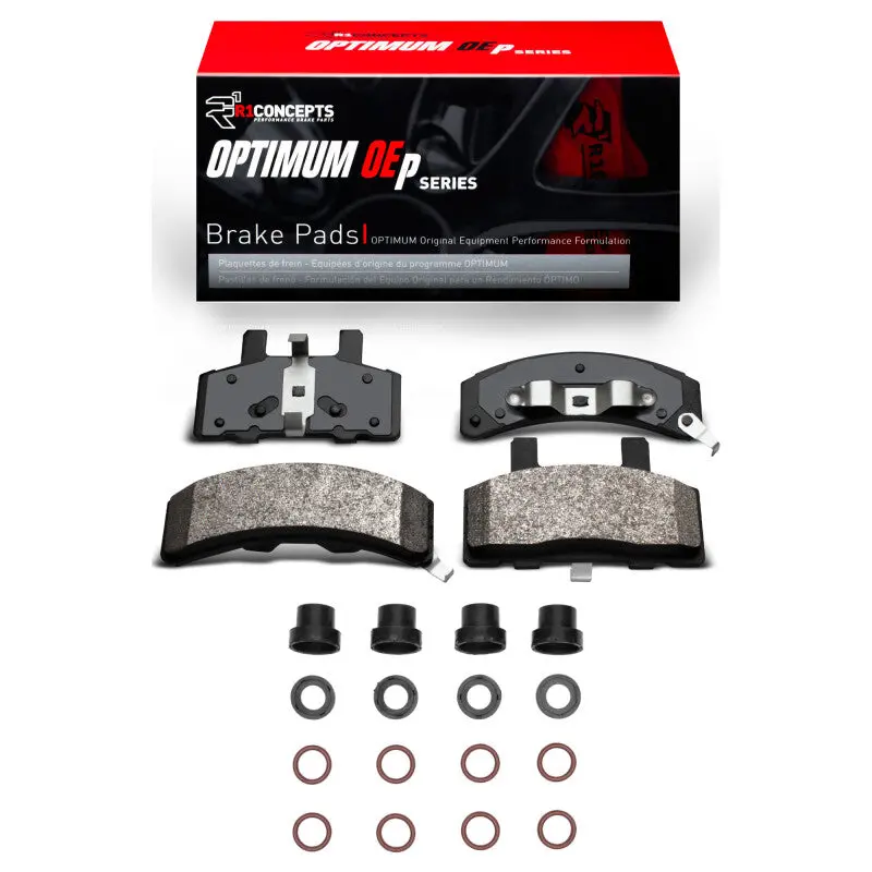 R1 88-02 Cadillac Commercial Chassis Front Optimum Oe Pads & Hardware Kit 1